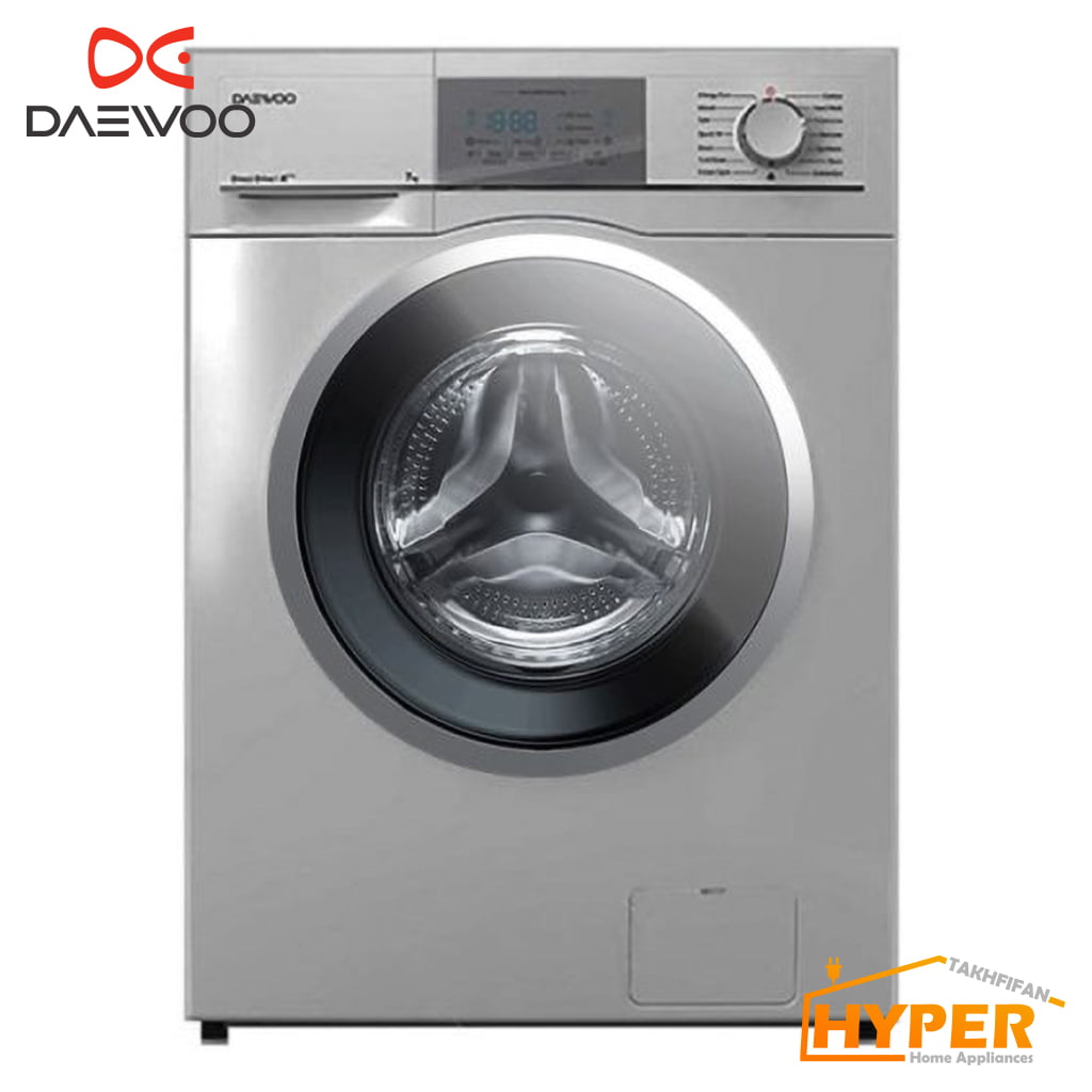 ماشین لباسشویی دوو سری کاریزما 7 کیلویی مدل DWK-CH701C رنگ سیلور